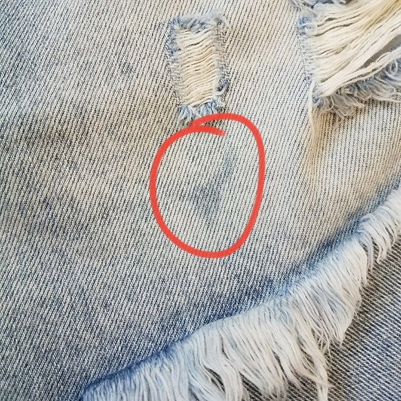 One Teaspoon Distressed Denim Shorts - Picture 10 of 10